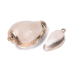 Pendentifs en spirale naturelle galvanoplastie&nbsp;SSHEL-Q100-51G