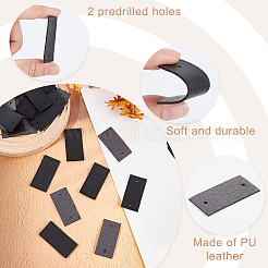 Nähetiketten aus PU-Leder&nbsp;FIND-WH0126-477A-01