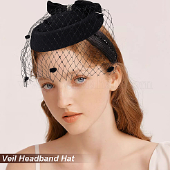 2 juego de bandas para el cabello con velo de malla de 2 colores&nbsp;MRMJ-GA0001-23