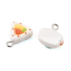 Pendentifs en résine opaque de type sushi&nbsp;RE-CBA814E-03