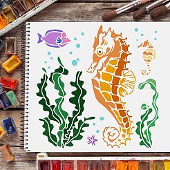 Modelli di stencil per pittura da disegno riutilizzabili in plastica&nbsp;DIY-WH0172-495