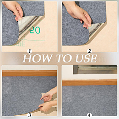 12 Stück quadratisches selbstklebendes Polyester-Teppichband&nbsp;DIY-CN0003-45D