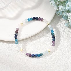 Pulseras elásticas para mujer con cuentas de hematita sintética no magnética&nbsp;BJEW-JB14066