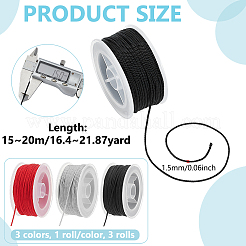3 Rolle 3 Farben Nylon Milan Cord&nbsp;NWIR-WR0001-03