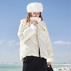 1 Paar Damen-Armstulpen aus Kaninchenhaarimitat&nbsp;AJEW-CY0001-61A