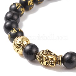 Om mani padme hum mala braccialetto di perline&nbsp;BJEW-JB08506