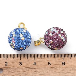 Fimo Strass Anhänger&nbsp;KK-H476-01G