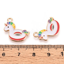 Emaille-Anhänger aus Legierung mit Strandmotiv&nbsp;ENAM-T022-33G