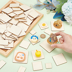 150 dessous de verre en bois de 5 styles.&nbsp;DIY-FG0005-15