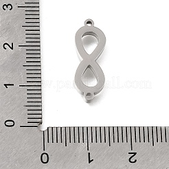 Breloques connecteur infini en acier inoxydable 304 poli&nbsp;STAS-E532-05P