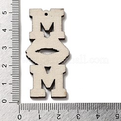 Pendentifs en bois thème fête des mères&nbsp;FIND-Z031-01G