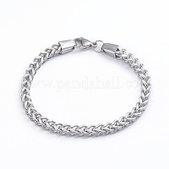 Anlaufgeschützte Unisex-Weizenkette aus 304 Edelstahl&nbsp;SJEW-L198-001P