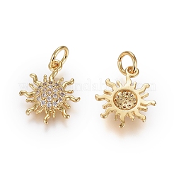 Ottone micro spianare pendenti zirconi&nbsp;ZIRC-G166-20G