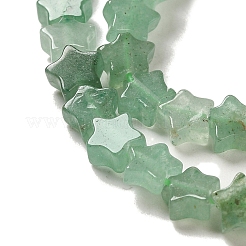 Cuentas de aventurina verde natural hebras&nbsp;G-G085-B10-02