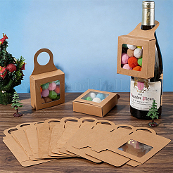 27 boîte cadeau à suspendre en papier kraft carré&nbsp;CON-CN0001-32