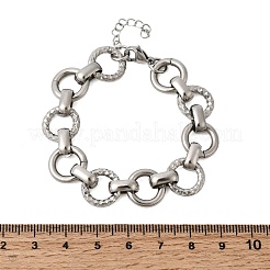 Bracelets à maillons en acier inoxydable 304 pour femmes&nbsp;BJEW-P388-02B-P
