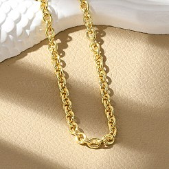 Messing-Kettenhalsketten für Damen&nbsp;NJEW-K282-07G