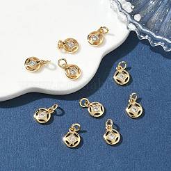 Pendentifs en laiton Shegrace sertis de micro-pavés de zircone cubique&nbsp;XGR-Q3D455-504G