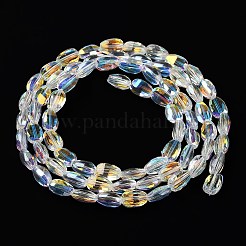 Trasparenti perle di vetro placca fili&nbsp;GLAA-Q099-F01-04