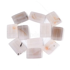 Hilos de cuentas de ágata blanca natural teñida&nbsp;G-T144-25B-01