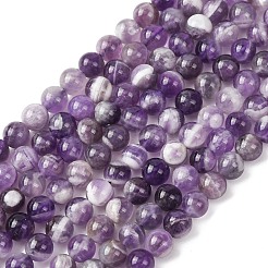 Natürliche Chevron-Amethyst-Perlenstränge&nbsp;G-P428-04A-6mm