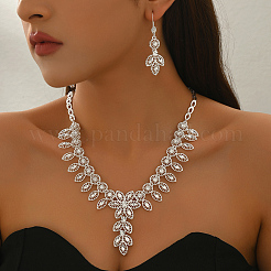 Elegante Legierung Hohlblatt Blume Ohrringe & Halsketten Sets für Frauen&nbsp;MC0104