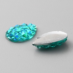 Strass-Cabochons aus undurchsichtigem Harz&nbsp;RESI-WH0035-29B