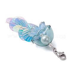3 pezzo di perle di conchiglia di medusa e paillettes di plastica in PVC e decorazioni pendenti in acrilico&nbsp;HJEW-TA00435