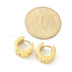 Pendientes de aro de acero inoxidable 304 para mujer&nbsp;EJEW-C096-65G