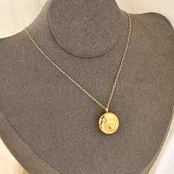 Colliers avec pendentif constellation en acier inoxydable 304 et zircone cubique transparente&nbsp;NJEW-R021-02G-07