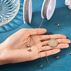 DIY-Kits zur Herstellung anlaufgeschützter 304 Edelstahl-Kabelketten&nbsp;DIY-PJ0001-42