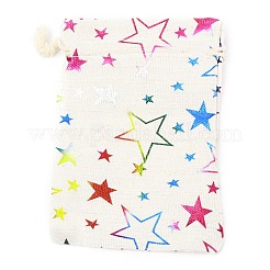 Stoffbeutel aus Baumwollstoff mit Weihnachtsmotiv&nbsp;LS-ABAG-H104-B14