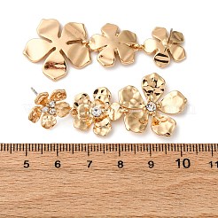 Ohrstecker aus Zinklegierung mit Blumenmotiv&nbsp;EJEW-Z107-02G