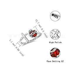 Verstellbare offene Manschettenringe aus Zinklegierung und Strass&nbsp;FS-WG77EFF-01