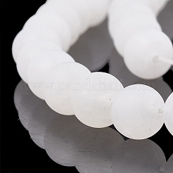 Fili di perline giada bianco naturale&nbsp;G-T106-321