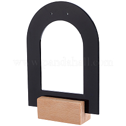4 Beutel bogenförmiger Acryl-Ohrringständer für einzelne Hängeohrringe&nbsp;EDIS-SC0001-16A
