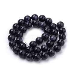 Sintetici blu Goldstone fili di perline&nbsp;G-S259-41-6mm