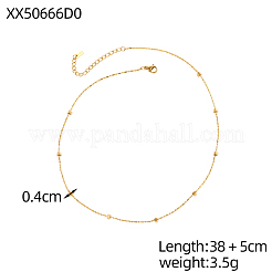Bracelets à billes triangulaires en acier inoxydable 304 pour femmes&nbsp;STAS-OY011-94G