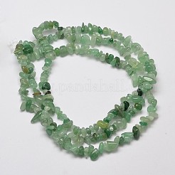 Natürliche grüne Aventurine Chip Bead Stränge&nbsp;X-G-L444-03