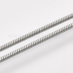 Colliers de chaîne de serpent carré en laiton&nbsp;MAK-T006-10A-B