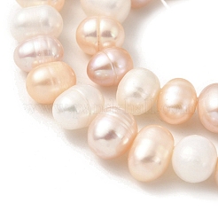 Fili di perle di perle d'acqua dolce coltivate naturali&nbsp;PEAR-A006-29B
