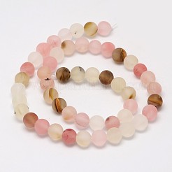 Chapelets de perles en verre de peau de tigre&nbsp;G-D693-4mm