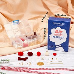 123 kit fai da te per realizzare orecchini alla moda per San Valentino&nbsp;DIY-SC0013-93