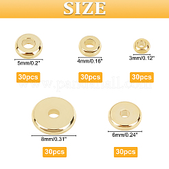 Perline distanziatrici in ottone da 150 pz 5 stili&nbsp;KK-CA0001-64G