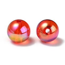 Placcatura uv perline acriliche iridescenti arcobaleno trasparenti&nbsp;TACR-D010-07F