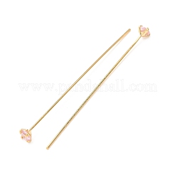 Messing micro pave zirkonia-ohrstecker-Zubehör&nbsp;CU-CBA4618-01G-02