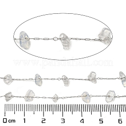 Catene in acciaio inossidabile 304 con maglie in truciolare sintetico opalite&nbsp;CHS-G038-09P-05