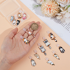 15 pièce de 15 styles de bouchons anti-poussière mobiles en plastique&nbsp;HJEW-OC00185