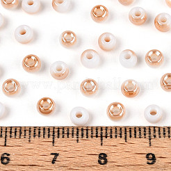 6/0 Hälfte plattierte Glasperlen&nbsp;SEED-N008-04F