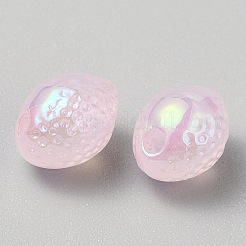 Plattierte Zitronenperle aus Acryl&nbsp;OACR-CJC0009-04C